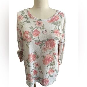 Bobeau Floral Blouse